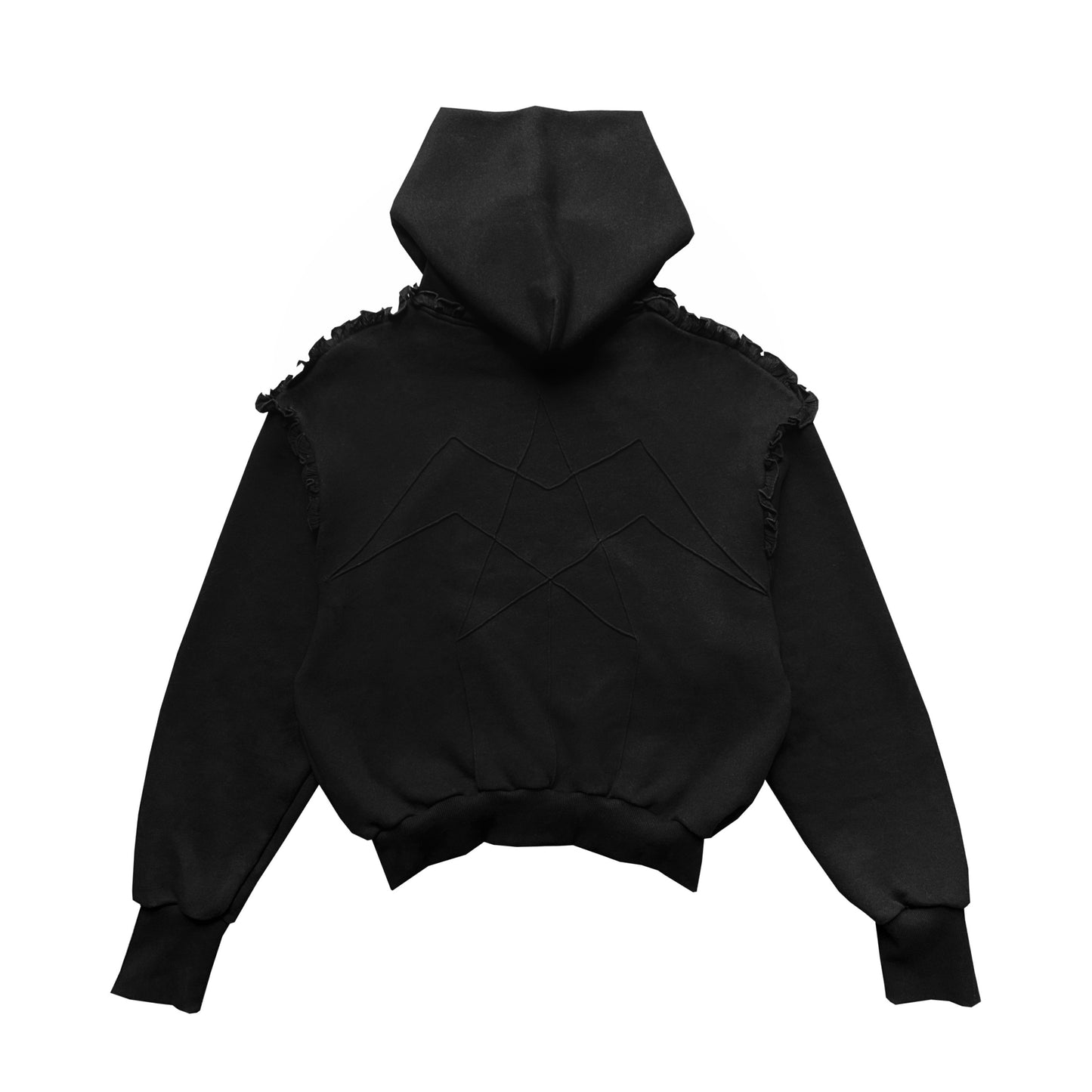 "LISA" WHITE SQUARE HOODIE